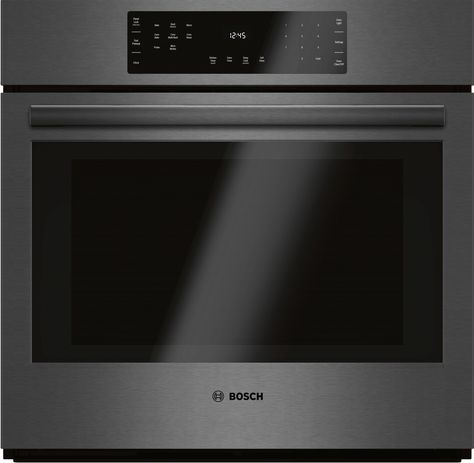 30" Single Wall Oven, HBL8442UC, Black Stainless Steel - 800 Series - HBL8442UC | BOSCH Bosch 800 Series, Bosch Oven, Convection Wall Oven, Kosher Cooking, Electric Wall Oven, Single Wall Oven, Stainless Steel Oven, Single Oven, Built In Ovens