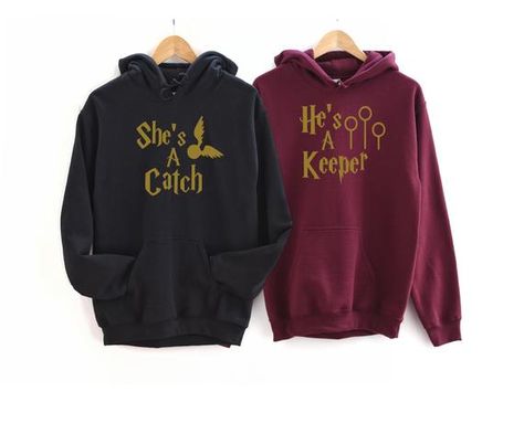 Couples Costume Ideas, Christmas Gift For Couples, Personalized Disney Shirts, He's A Keeper, Matching Hoodies For Couples, Matching Hoodies, Christmas Gifts For Couples, Army Shirts, Couples Sweatshirts