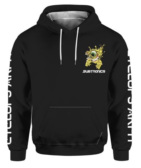 Subtronics Merch Aaron Brooks Cyclops Army Pullover Hoodie Check more at https://tipatee.com/product/subtronics-merch-aaron-brooks-cyclops-army-pullover-hoodie/ Long Tee Shirts, Flamingo Pattern, Long Sleeve Tee Shirts, Flower Shirt, Full Zip Hoodie, Dog Friends, Black Hoodie, Black Tee, Zip Hoodie