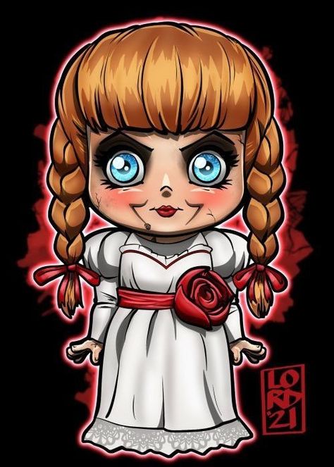 Evil Cartoon Characters Drawing, Annabelle Drawing, Halloween Imagenes, Evil Cartoon Characters, Lord Mesa Art, Freddy Krueger Art, Halloween Train, Horror Cartoon, Art Twitter