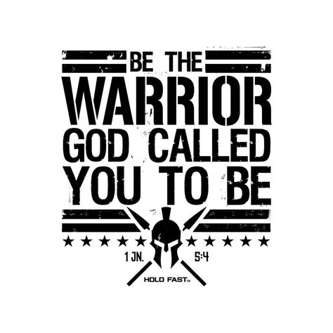 HOLD FAST Warrior Sticker -  #fast #hold #sticker #Warrior Christian Graphics, Christian Shirts Designs, Bible Quotes Images, Hold Fast, Something Unique, Christian Designs, Warrior Quotes, Looking For Something, God Loves You