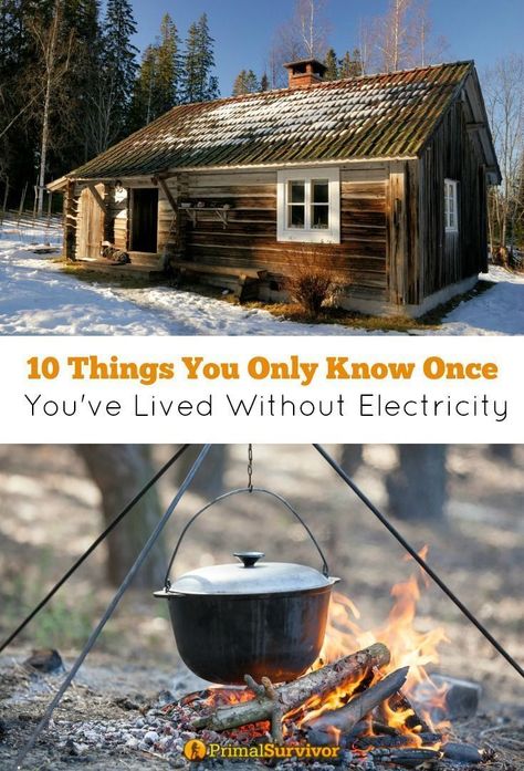 How To Survive Without Electricity, Living Without Electricity, Diy Off Grid Cabin, Life Without Electricity, 1000 Lifehacks, Supraviețuire Camping, Off Grid Survival, Going Off The Grid, Homesteading Skills