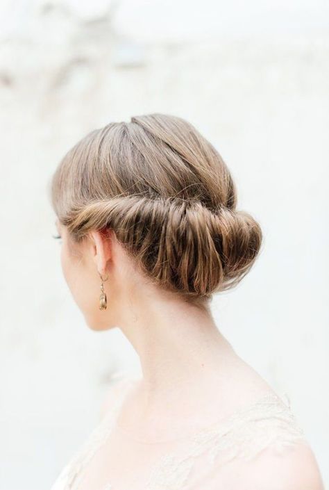 Upstyle Wedding Hair, Gibson Roll, Romantic Bridal Updos, Chignon Wedding, Edwardian Wedding, Beautiful Bridal Hair, Makeup Simple, Roll Hairstyle, Bridal Hair Inspiration