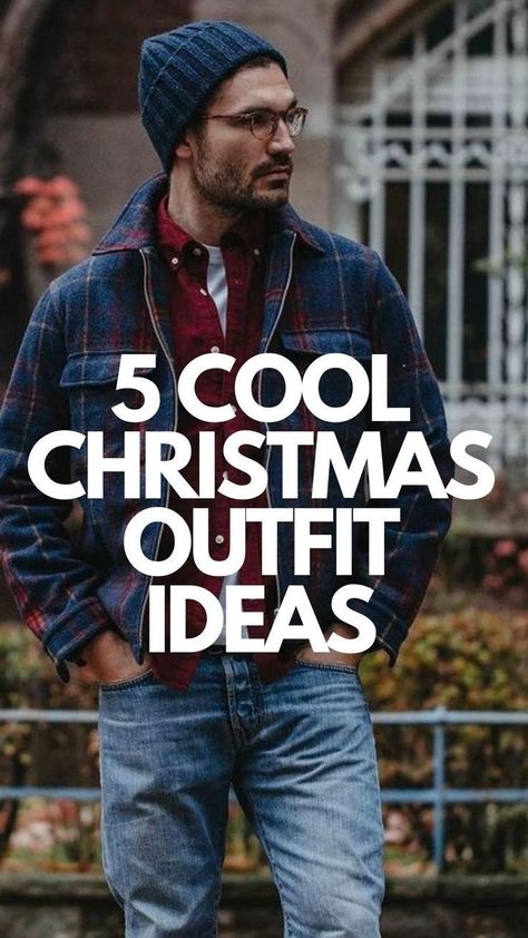 Christmas Eve Outfit Men, Christmas Outfit Ideas For Men Casual, Holiday Outfits Men Christmas, Christmas Outfits Aesthetic Men, Men’s Christmas Outfit Ideas, Mens Christmas Party Outfit Casual, Men Holiday Outfit Christmas, Christmas Outfit Men Casual, Men’s Christmas Outfit