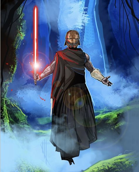 The Stranger Acolyte, The Acolyte Fanart, The Acolyte, Star Wars Acolyte The Stranger, Star Wars Inquisitor Concept Art, Star Wars The High Republic Art, Star Wars The Old Republic Sith, Star Wars Revenge Of The Sith, Otaku Art