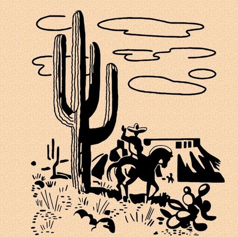 Western Logo, Woodcut Illustration, Western Prints, Cowboy Aesthetic, Horse Logo, Farm Art, Illustration Art Drawing, Cactus Art, Sun Art