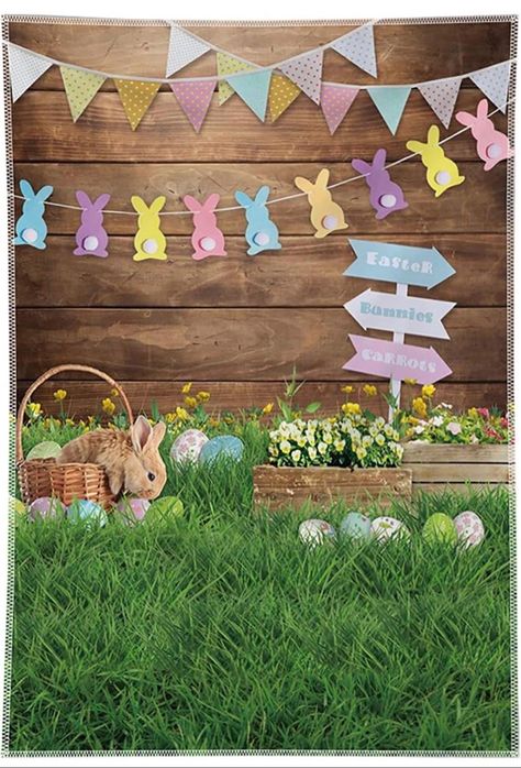 Easter Photo Booth, Easter Photo Backdrop, Easter Backdrop, Easter Bunny Pictures, Easter Mini Session, Easter Photography, Easter Photoshoot, Easter Backdrops, Colorful Eggs