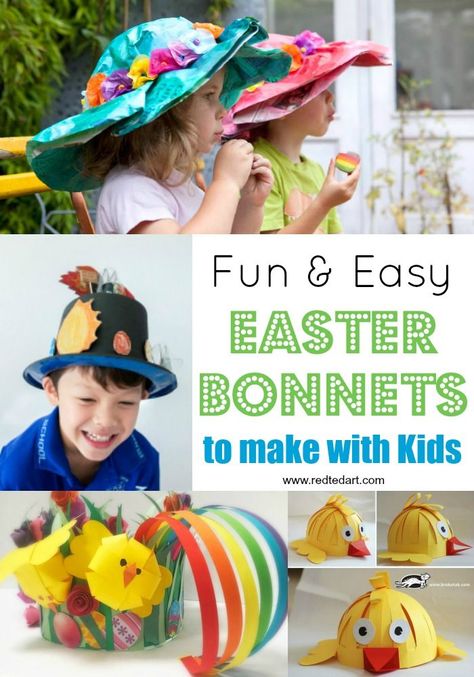 Easy Easter Bonnet Craft Ideas for Kids and Preschoolers - gorgeous Easter bonnet ideas made from paper and other materials. Learn how to make some Easter Hats for Easter Bonnet parades or as part of a costume today! #easter #hat #bonnet #parades Boys Easter Hat, Easter Bonnet Ideas, Easter Bonnets For Boys, Easter Bonnet Competition, Easter Religious Crafts, Easter Hat Parade, Easter Bonnets, Easter School, Crafts By Season