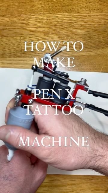 @fortula.tattoo on Instagram: "HOW TO MAKE PEN X TATTOO MACHINE If there are any questions I will answer in the comment section. ******I would NOT try this with a machine you use on clients and this may damage the machine over time. I use a cheap machine bought online that will never be used on skin.****** I have played with many different ways to make this and prefer this method the best. Each machine is different and will require fine tuning depending on materials used. If you try this Tattoo Pen Machine Drawing, Tattoo Learning, Homemade Tattoos, Coil Tattoo Machine, Tattoo Pen Machine, Beginner Tattoos, Tattoo Techniques, X Tattoo, Pen Art Drawings