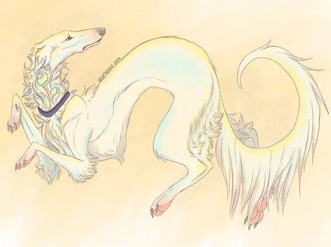 Borzoi Tattoo, Saluki Art, Borzoi Drawing, Borzoi Art, Borzoi Dog, Canine Art, Arte Inspo, Animal Sketches, Dog Drawing