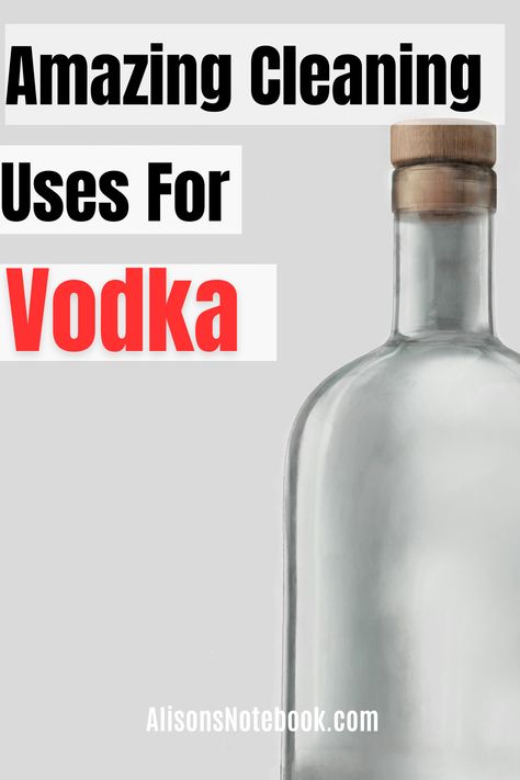 Tired of using the same old cleaning products? Spice up your cleaning routine with 'Cleaning With Vodka' from Alison's Notebook.Ever wondered how to clean with vodka and unlock the benefits of using vodka for cleaning? Discover vodka cleaning hacks and vodka cleaning recipes that will leave your home spotless.Looking for a vodka disinfecting spray that's both effective and eco-friendly? Want more cleaning tips? Download FREE declutter for self-care checklist and transform your cleaning routine. Vodka For Cleaning, Cleaning With Vodka, Disinfecting Spray, Diy Cleaning Spray, Diy All Purpose Cleaner, Vinegar Cleaner, Natural Cleaning Recipes, Natural Disinfectant, Chemical Free Cleaning