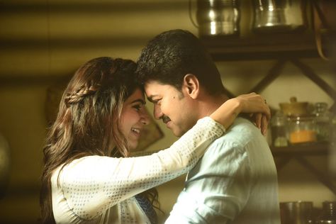 Samantha Images, Samantha Pics, Romantic Couple Images, Vijay Actor, Movie Love Quotes, Love Couple Images, Love Wallpapers Romantic, Movie Pic, Romantic Photoshoot