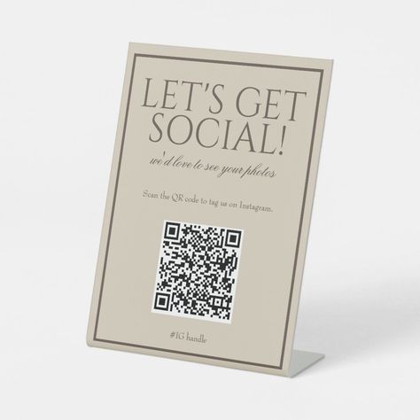 Qr Code Signage, Poster With Qr Code, Qr Code Social Media, Store Signage, Cake Show, Powerpoint Slide Designs, Social Media Signs, Photo Scan, Candle Business