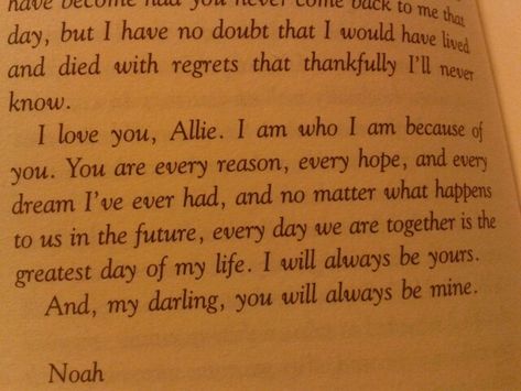 The Notebook Nicholas Sparks, Nicholas Sparks Quotes, Hopeful Romantic, The Notebook Quotes, Heart Touching Story, An Open Book, Nicholas Sparks, Favorite Book Quotes, Note Book