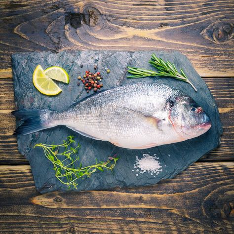 Often under-rated, sea bream is a more recent addition to restaurant menus and our dinner tables at home. If you’re new to sea bream then there’s much to look forward to – the juicy white flesh is a delight and it takes just a few minutes and a handful of… Sea Bream Recipes, Fish Background, Sea Bream, Lemon Butter Sauce, How To Make Sushi, Fish Stock, Salmon Fish, Baked Fish, Asian Flavors