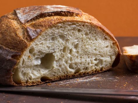 Crusty White Bread Recipe, Crusty Bread Recipe, Simple Bread, White Bread Recipe, Loaf Of Bread, Recipe Simple, Loaf Recipes, Italian Bread, Serious Eats