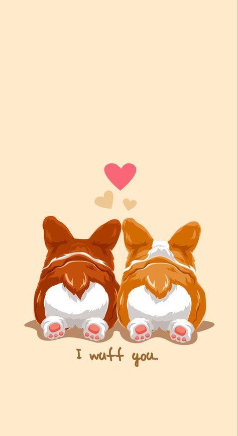 Corgi Wallpaper, Corgi Cartoon, Dog Wallpaper Iphone, Corgi Drawing, Colorful Hairstyles, Corgi Art, Corgi Puppies, Corgi Christmas, Cute Kawaii Animals