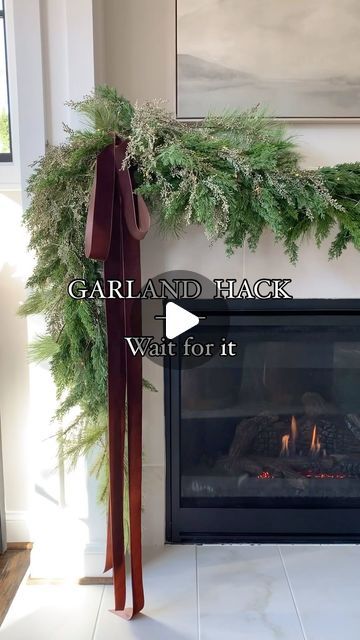 Kimberly Holdaway on Instagram: "🍋 Comment  SEND LINK to get the look 👉🏻 Here’s my Viral Holiday Hack for layering garland!   ** Use the toggle command hook THEN use a binder clip to secure the layers while allowing them to drape!   📌 For spam safety, the app sends automatically to my Followers. So, Follow Before commenting BUT, You may always Shop the Link in My Bio if you don’t see it in your DMs  #founditonamazon #amazonholiday #amazonhome #holidaydecor #holidayhacks #christmasgarland #holidaymantle" Garland Around Picture Frame, Wreaths Over Windows With Blinds, How To Attach Garland To Mantle, How To Decorate Chandelier For Christmas, Garland Over Mirror, Garland Over Window, Decorate Chandelier For Christmas, Mantel Garland Christmas, Holiday Mantel Decorating Ideas