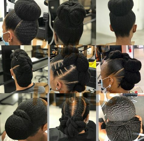 Updos For Afro Hair, Nappy Hairstyles, Natural Hair Bun, Hair Bun Styles, Natural Hair Wedding, Natural Wedding Hairstyles, Natural Hair Bun Styles, Natural Hair Stylists, Protective Hairstyles For Natural Hair