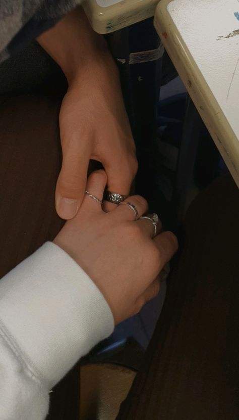 Holding Hands Under Table, Holding Pinkies Aesthetic, School Couple Pictures, Hand Holding Aesthetic, Men Holding Hands, Scenario Planning, Kdramas To Watch, School Romance, Man Haircut