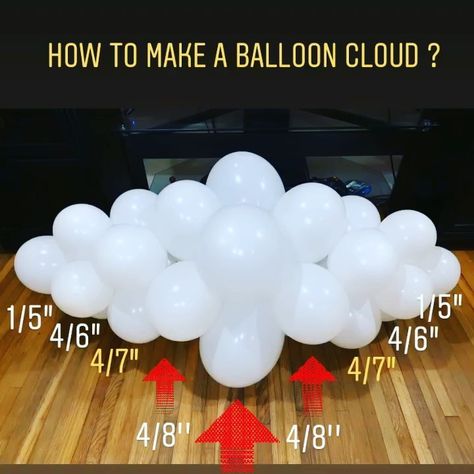 Cloud Balloon Decor, Cloud Balloon Backdrop, Balloon Cloud Centerpiece, Cloud Balloon Centerpiece, Cloud Balloons Diy, Balloon Clouds Diy, Cloud Balloons, Balloon Centerpieces Diy, Moon Baby Shower Theme