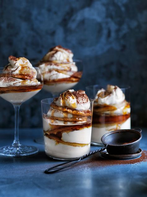 Iced Coffee Tiramisu | Donna Hay Tiramisu Iced Coffee, Coffee Tiramisu, Coffee Nespresso, Donna Hay Recipes, Coffee Beverages, Nespresso Coffee, Donna Hay, Tiramisu Recipe, Quick And Easy Dinner