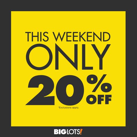 Big Lots 20% Off Sale, Friends and Family Weekend Coupon! (10/3-10/4/15) #BigLotsFirst Website Popup, Bride Photoshoot, Family Weekend, 20 Off Sale, Weekend Sale, Big Lots, 20 % Off, Ways To Save Money, Ways To Save