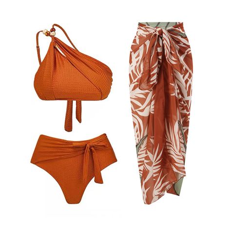 PRICES MAY VARY. ❤ Package Include: 1PC Swimsuit + 1PC Skirt; Sleeveless, With Chest Pads, Floral Print/ Solid Color/ Contrast Panel, High Rise, Ruffle, Slim Fit; Women's Swimming Suit One Piece Swimsuit and Beach Cover up Wrap Skirt Sarong Bathing Suit, 2pcs set. ❤ Design: Sleeveless one piece swimsuit, equipped with chest pads. The slim fitted swimsuit can sculpt your slim waist and charming body curve. All-over floral print makes you vivid and vibrant among the people. Matching cover up saron Beach Styles For Women, Bathing Suit Women’s, Family Friendly Swimsuit, Resort Cover Ups, Curvy Bathing Suit, Bathing Suits With Skirt, Bathing Suit For Body Type, Vacation Bathing Suits, Skirt Swimwear