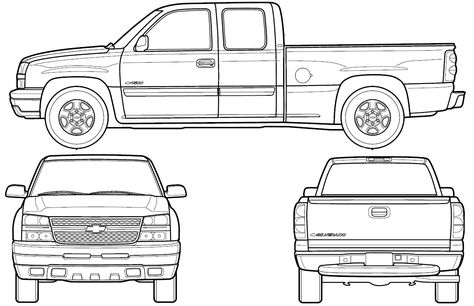 Download free 2006 Chevrolet Silverado GMT800 Pickup Truck blueprints. Outlines helps 3d artists, 3d modellers, designers and design studios to find the best blueprints for 3d modeling, animation, CAD and rendering, We supports Autodesk products such as 3D studio MAX, AutoCAD, Maya etc. Use PDF vector templates for car design, wrapping, vinyls making and for commercial fleet branding. Silverado Truck, Svt Raptor, Truck Coloring Pages, Isuzu D Max, Ford F100, 3d Studio, Design Studios, Chevrolet Silverado 1500, Car Wrap