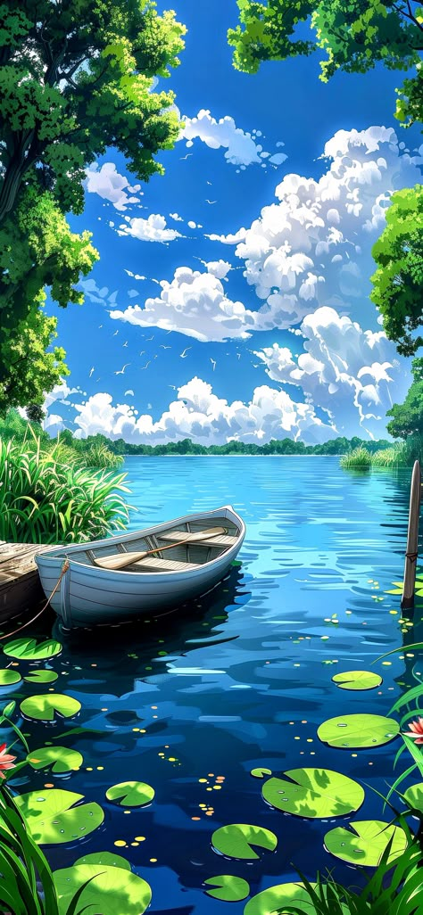 Ghibli Artwork Landscape Easy, Anime Nature Aesthetic Wallpaper, Lake Wallpaper Aesthetic, Beautiful Nature Pictures Photography, Ultra Hd 8k Wallpaper Nature, Scenery Wallpaper Hd, 8k Wallpaper Ipad, Real Nature Photography, Live Wallpaper Aesthetic