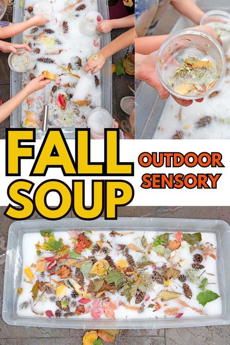 Fall Reggio Activities, Fall Water Table Ideas Preschool, Fall Sensory Play For Toddlers, Reggio Emilia Fall Activities, Outside Fall Activities For Toddlers, Outdoor Autumn Activities, Fall Fun For Toddlers, Autumn Learning Activities, Easy Fall Activities For Toddlers