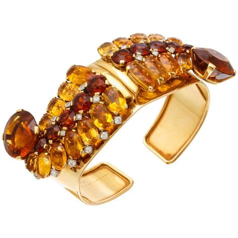 1930s Cartier Paris Citrine Clip Bangle Combination Set 1 Citrine Jewelry, Vintage Bangles, Cartier Jewelry, Retro Jewelry, Deco Jewelry, Rose Gold Bracelet, Victorian Jewelry, Sea Glass Jewelry, Vintage Brooches