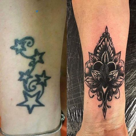 wrist cover u I've had this done and I'm absolutely love it . Ankle Tattoo Cover Up, Tattoo Coverups, Arm Cover Up Tattoos, Tatuaje Cover Up, Cover Tattoos, Tattoo Cover Up Ideas, Cover Up Tattoos For Women, Cover Up Ideas, Best Cover Up Tattoos