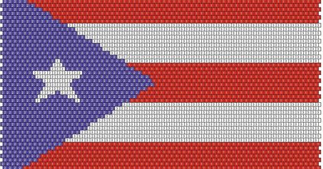 Someone was looking for a bead pattern for a Puerto Rico Flag. Whipped one up quickly. I'll post more in the next couple of days - I've sta... Crochet Letters Pattern, Pr Flag, Mom In Heaven Quotes, Flag Cross Stitch, Panama Flag, Bead Jewelry Patterns, South African Flag, Crochet Letters, Crochet Stitch Patterns