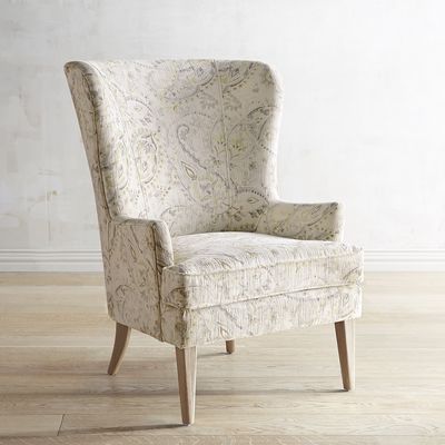 Paisley Chair, Velvet Wing Chair, Modern Lounge Chair Design, Wingback Dining Chair, Wing Chairs, Comfy Living Room Furniture, Wrought Iron Patio Chairs, Poltrona Vintage, Leather Recliner Chair