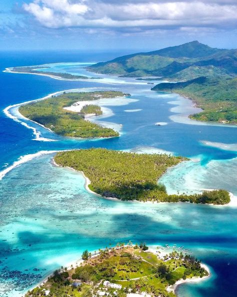 French Polynesia 🇵🇫 on Instagram: “📷 @salutonsecasse : Huahine vue du ciel 🤩” White Sand Beaches, Polynesian Islands, Pretty Backgrounds, Quaint Village, Cook Islands, French Polynesia, Beautiful Places In The World, White Sand Beach, White Sand