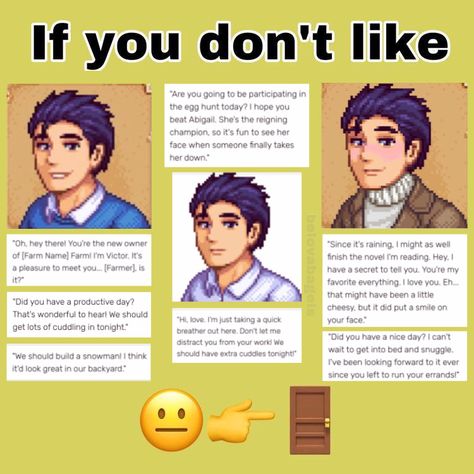 Victor Stardew Valley, Stardew Valley Farm Names, Stardew Mods, Fish Games, Stardew Valley Farms, Valley Game, Farm Games, Emo Guys, Incorrect Quotes