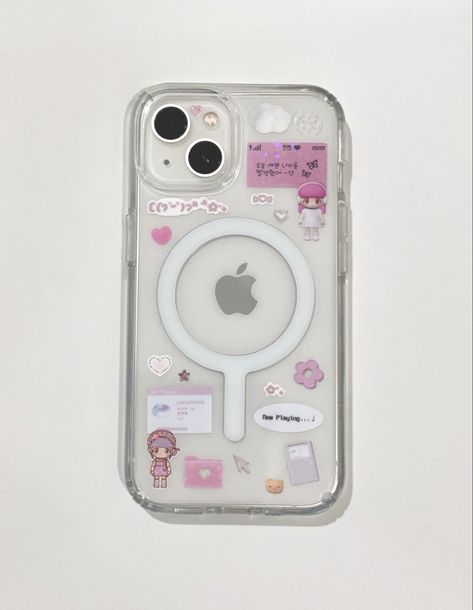 my iphone 13 with cute korean stickers 💓 Korean Phone Cases Aesthetic, Korean Sticker Phone Case, Korean Phone Aesthetic, Iphone 13 Phone Case Ideas, Iphone 13 Cases Aesthetic, Casing Iphone Aesthetic, Iphone Stickers Case, Iphone 13 Case Ideas, Iphone 13 Aesthetic Case