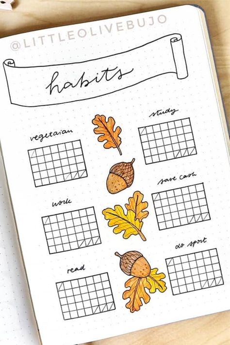 25+ Best bullet journal habit tracker ideas for OCTOBER #bulletjournaltracker #habittracker #bujoideas October Habit Tracker, Autumn Bullet Journal, Fall Bullet Journal, Habit Ideas, Bullet Journal Halloween, Habit Tracker Ideas, November Bullet Journal, Bullet Journal September, Bullet Journal October