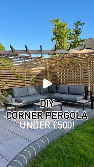 Diy Corner Pergola, Post Anchors, Corner Gazebo, Corner Pergola, Battery Drill, Timber Pergola, Mitre Saw, Covered Patio Design, Backyard Layout