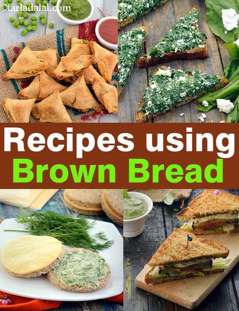 Brown Bread Breakfast Ideas, Brown Bread Sandwich Recipes Healthy, Brown Bread Recipes Easy, Brown Bread Sandwich Recipes, Brown Bread Recipes, Bread Recipes Indian, Crispy Spinach, Salmon Recipes Oven, Bacon Pasta Recipes