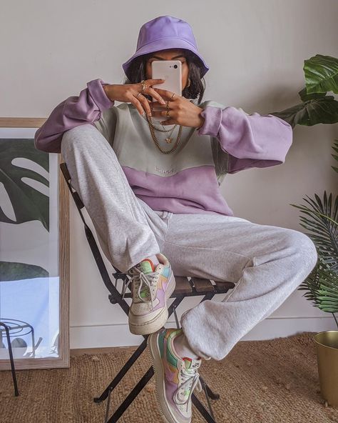 Nike Air Force 1 Outfit Woman, Lilac Aesthetic, Nike Air Force 1 Outfit, Nike Outfit, Daily Outfit Inspiration, Women Nike, Turkish Fashion, Next Clothes, Outfit Women