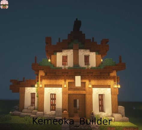 дом в японском стиле, 2 публикация в подобном стиле Minecraft Id, Minecraft Japanese, Minecraft House Plans, Japanese Style House, Diy Minecraft, Minecraft Medieval, Cute Minecraft Houses, Minecraft Inspo, Minecraft House Designs