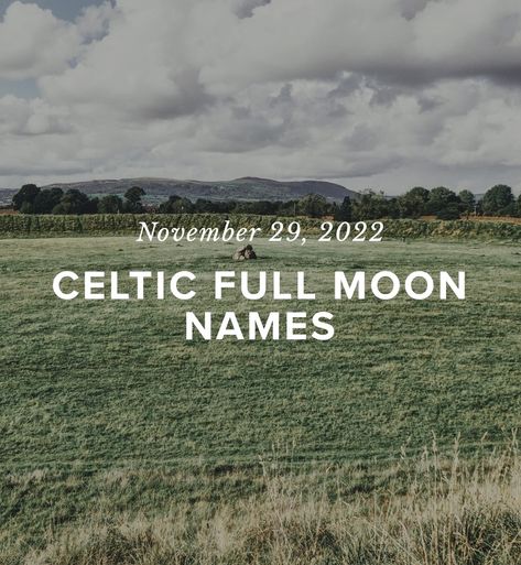 Monthly Moon Names, Moon Months, January Full Moon, February Full Moon, December Full Moon, November Full Moon, Celtic People, Full Moon Cycle, Cycles Of The Moon