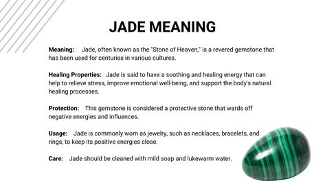 Jade Meaning: Stone Healing Properties, Uses, Crystal, Gemstone Benefits, and More - Bhoma Journal Jade Meaning, Stone Healing, Traditional Medicine, Spiritual Meaning, Spiritual Practices, Healing Process, Emotional Healing, Emotional Wellness, Healing Properties