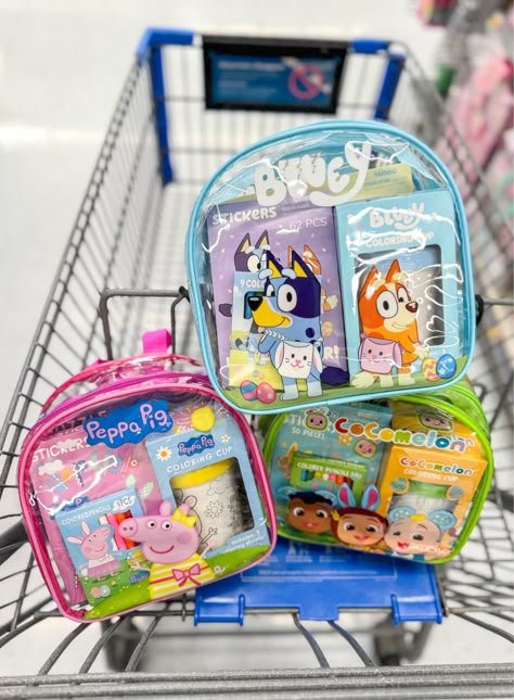 Bluey Backpack Easter Gift Set curated on LTK Bluey Easter Basket Ideas, Bluey Party Gift Bags, Bluey Party Packs, Bluey Toys House, Bluey Backpack, Bluey Merch For Adults, Bluey Toys 2022, Kids Toy Shop, Kids Gift Baskets