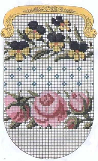 Victorian wool work chart Bead Knit, Cross Stitch Patterns Flowers, Embroidery Bags, Vintage Cross Stitches, Cross Stitch Rose, Bead Loom Patterns, Purse Patterns, Loom Patterns, A Cross