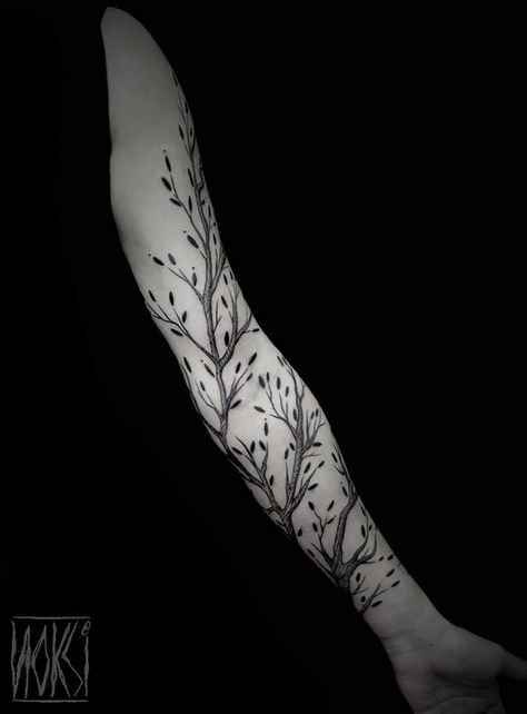 Branches & leaves creeping up guys arm. Branches Tattoo, Arm Wrap Tattoo, Tree Branch Tattoo, Tree Sleeve Tattoo, Tree Tattoo Arm, Lower Arm Tattoos, Around Arm Tattoo, Wrap Around Tattoo, Wrap Tattoo