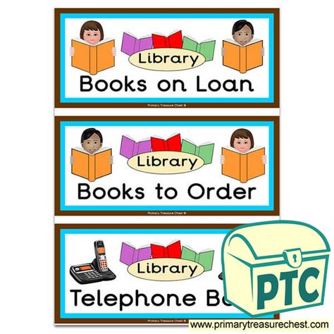 Library Role Play Resources - Primary Treasure Chest Library Book Labels, Corner Library, Reading Areas, People Who Help Us, Ourselves Topic, Reading Area, Book Labels, A4 Sheet, Teaching Activities