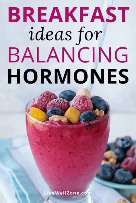 If you're struggling with what to eat for your hormone balance breakfast, then this post is for you. You get hormone balancing breakfast ideas and hormone balance recipes that you can start using. So, if you're not sure what to add in your hormone balancing diet and you're looking for hormone balance foods that you can eat, try these. Also covers: hormonal imbalance remedies. Hormone Balancing Breakfast, Hormone Balancing Smoothie, Hormone Balancing Recipes, Hormone Diet, Hormone Balancing Diet, Foods To Balance Hormones, Balancing Hormones, Lemon Diet, Balance Hormones Naturally